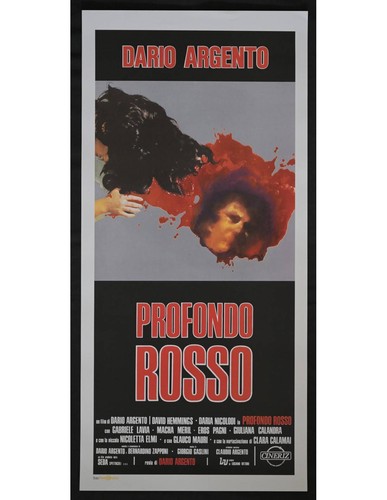 Locandina profondo rosso dario - rosso,