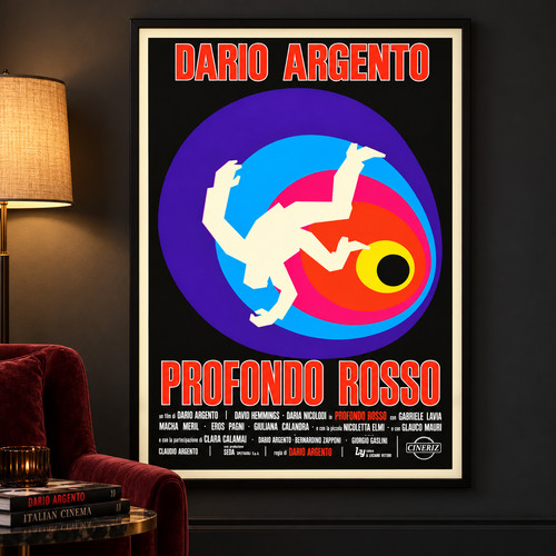Poster profondo rosso - rosso, dario